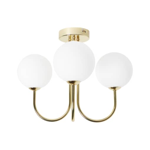 Lampa 3-punktowa szklana biała SHIRE