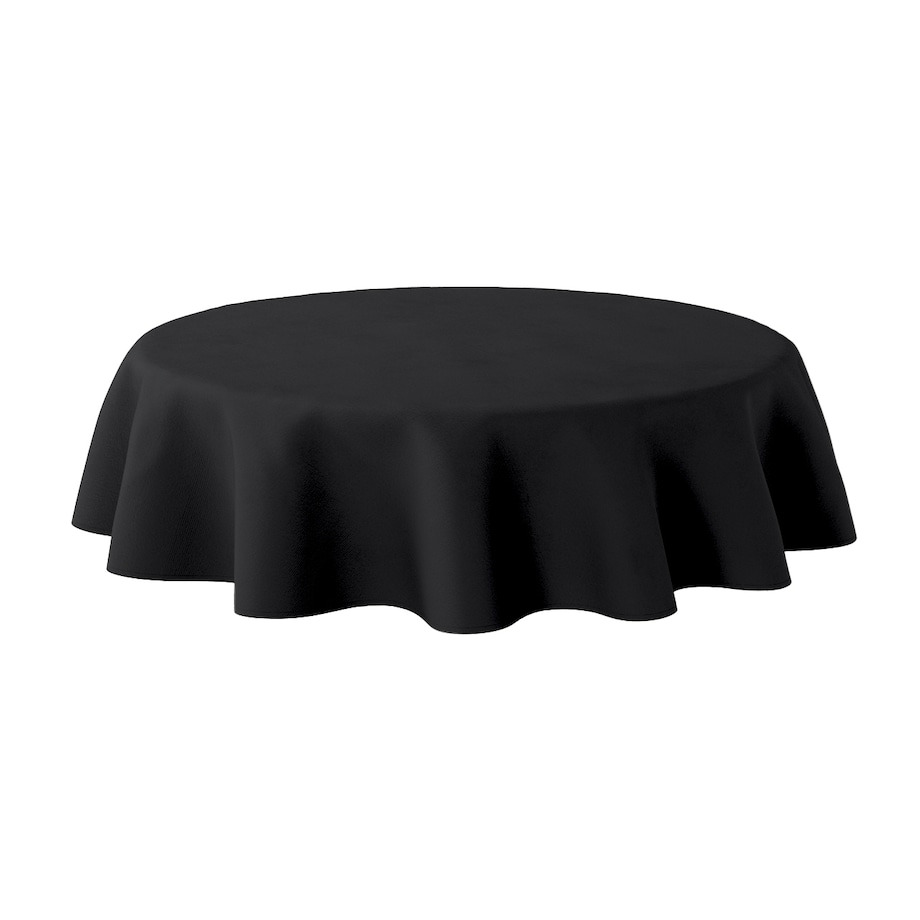 Obrus okrągły 100 x 100 cm czarny