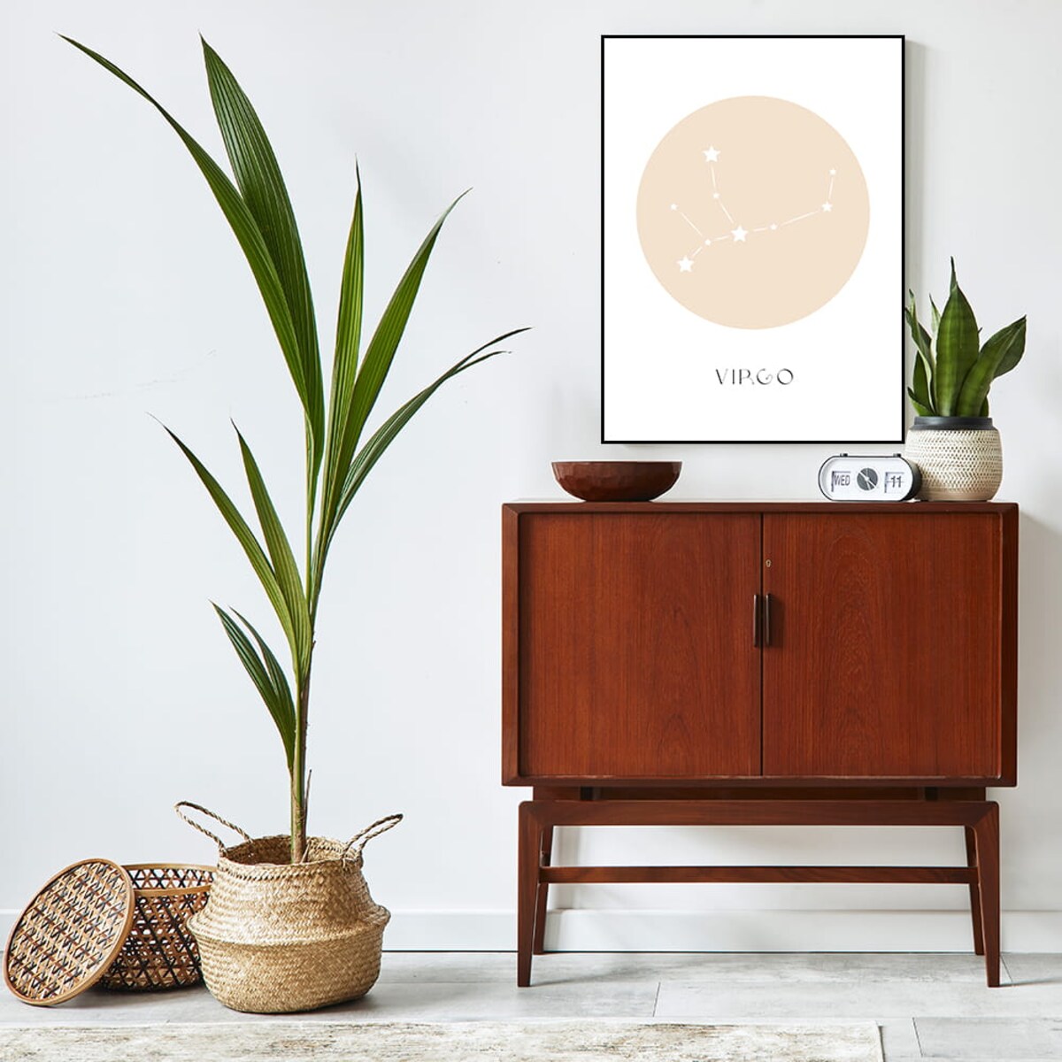 plakat znak zodiaku 2 panna 21x30 cm