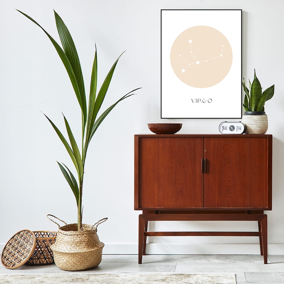 plakat znak zodiaku 2 panna 21x30 cm