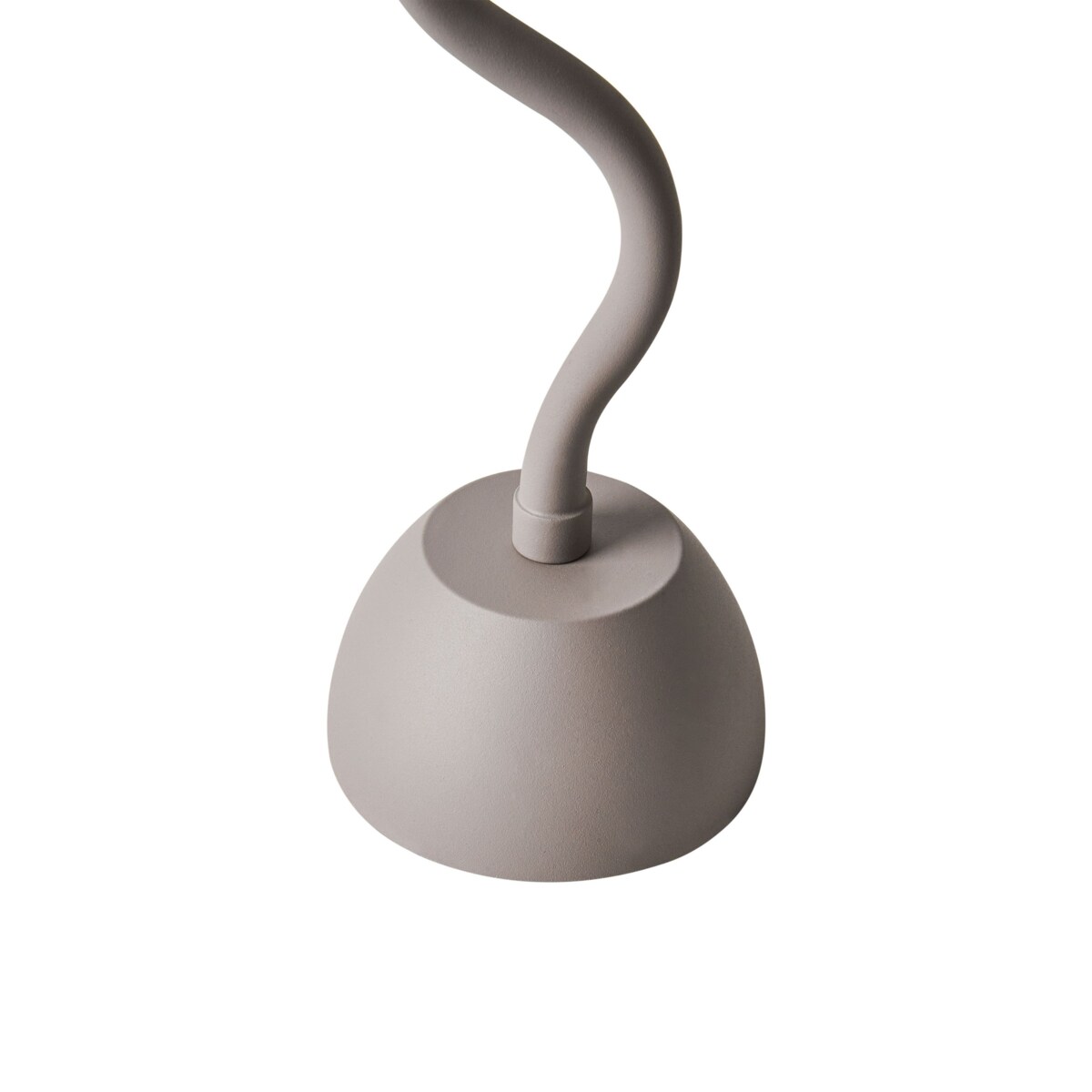 Bezprzewodowa lampa stołowa metalowa beżowa VOUGA