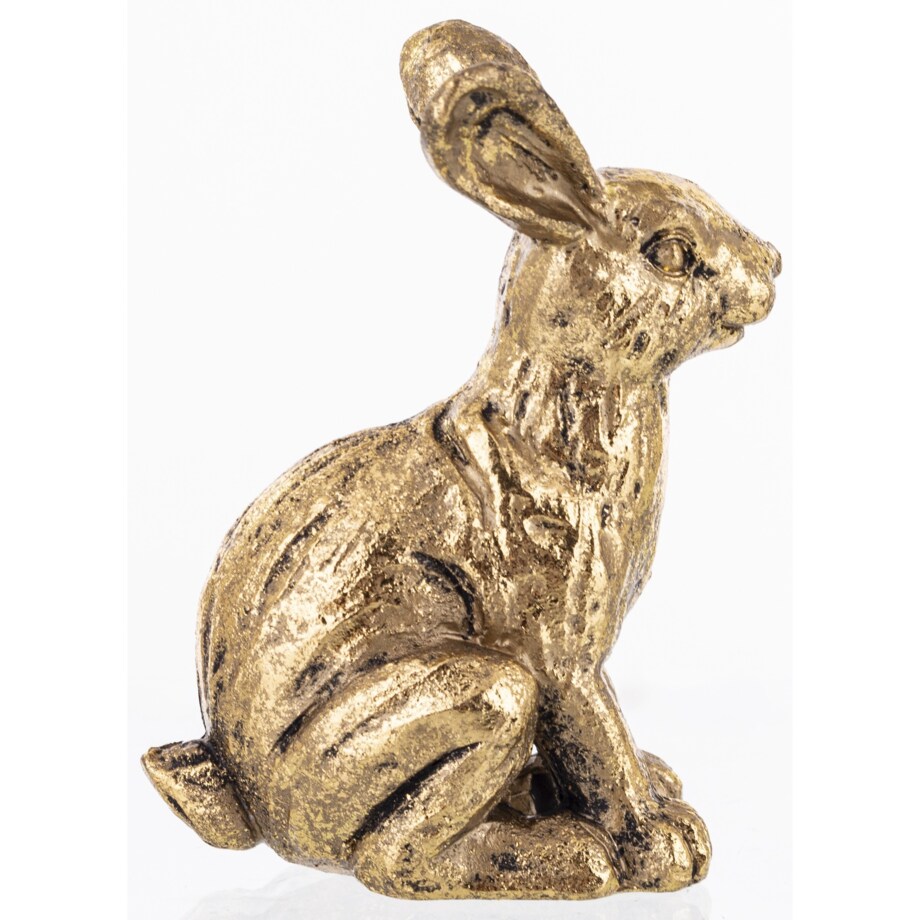 Odpoczywający przy koszyczku zajączek 8,5x16x11,5 cm RESTO