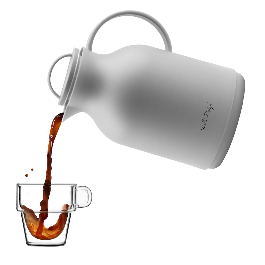 Termos z wkładem szklanym 1L AMO szary 27787