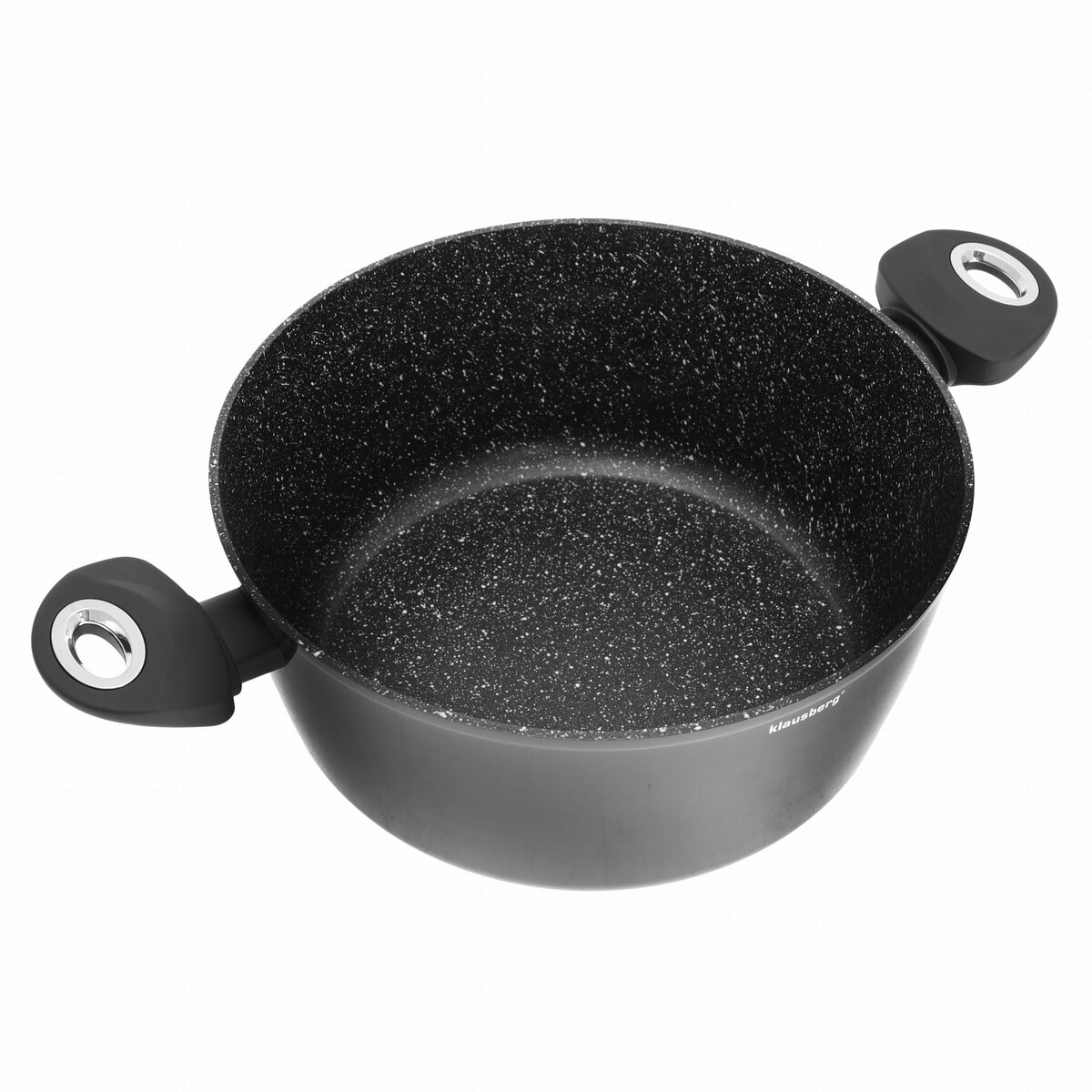 Zestaw garnków z powłoką granitową 15 ele. KLAUSBERG Marmo