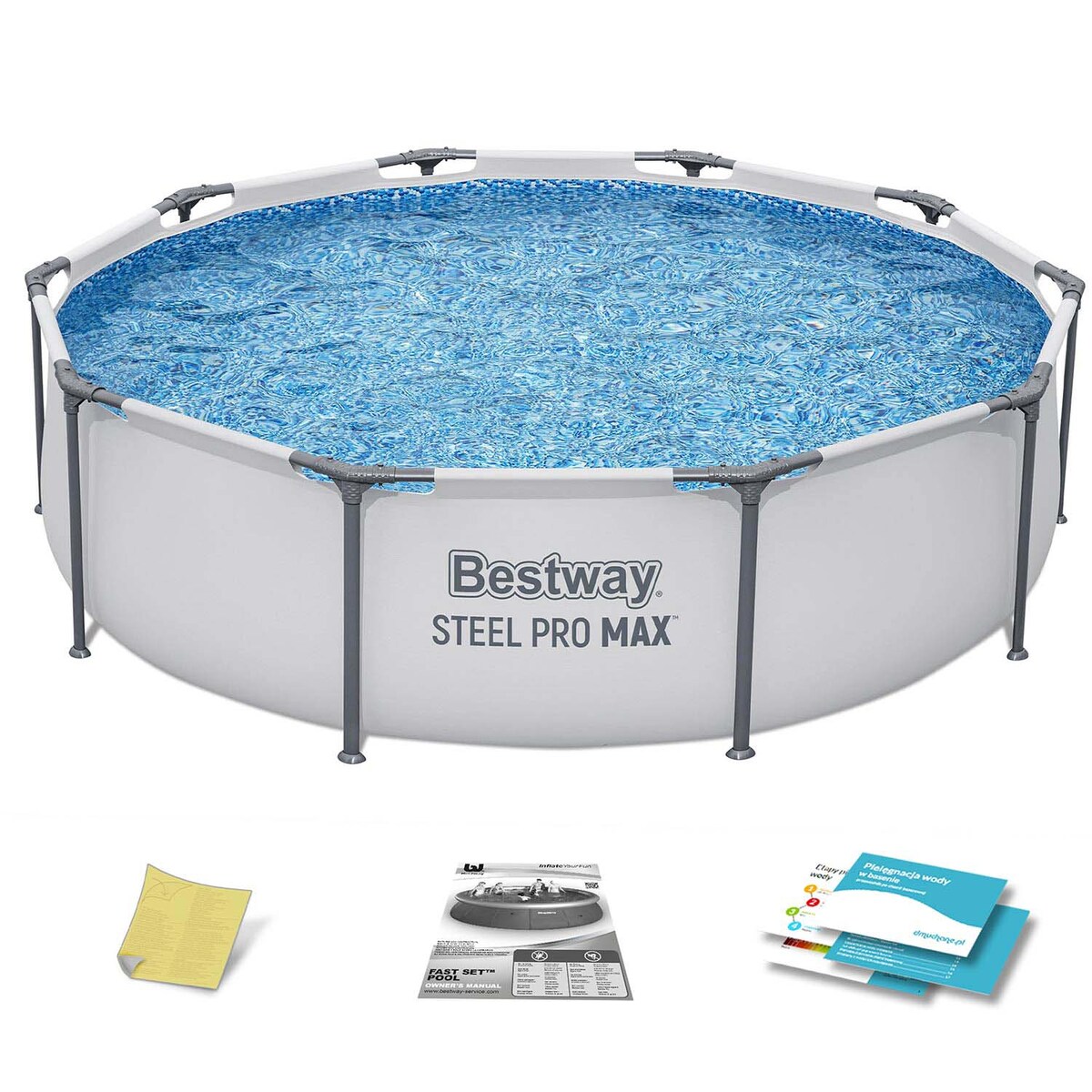 Basen stelażowy Bestway 56406 ogrodowy rodzinny 305x76 cm 4w1 zestaw