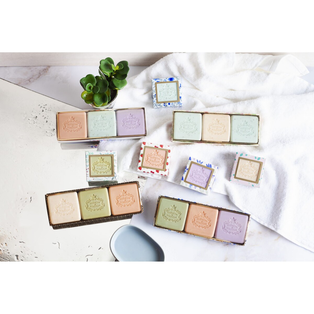 Zestaw mydeł Essencias de Portugal zima 3x80g