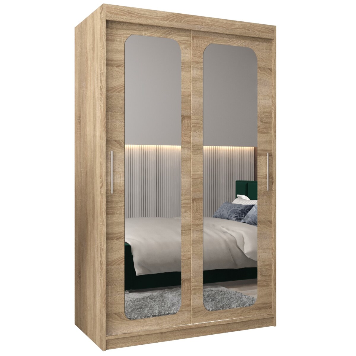 Szafa przesuwna Garderoba PROMO T3 120 sonoma/sonoma