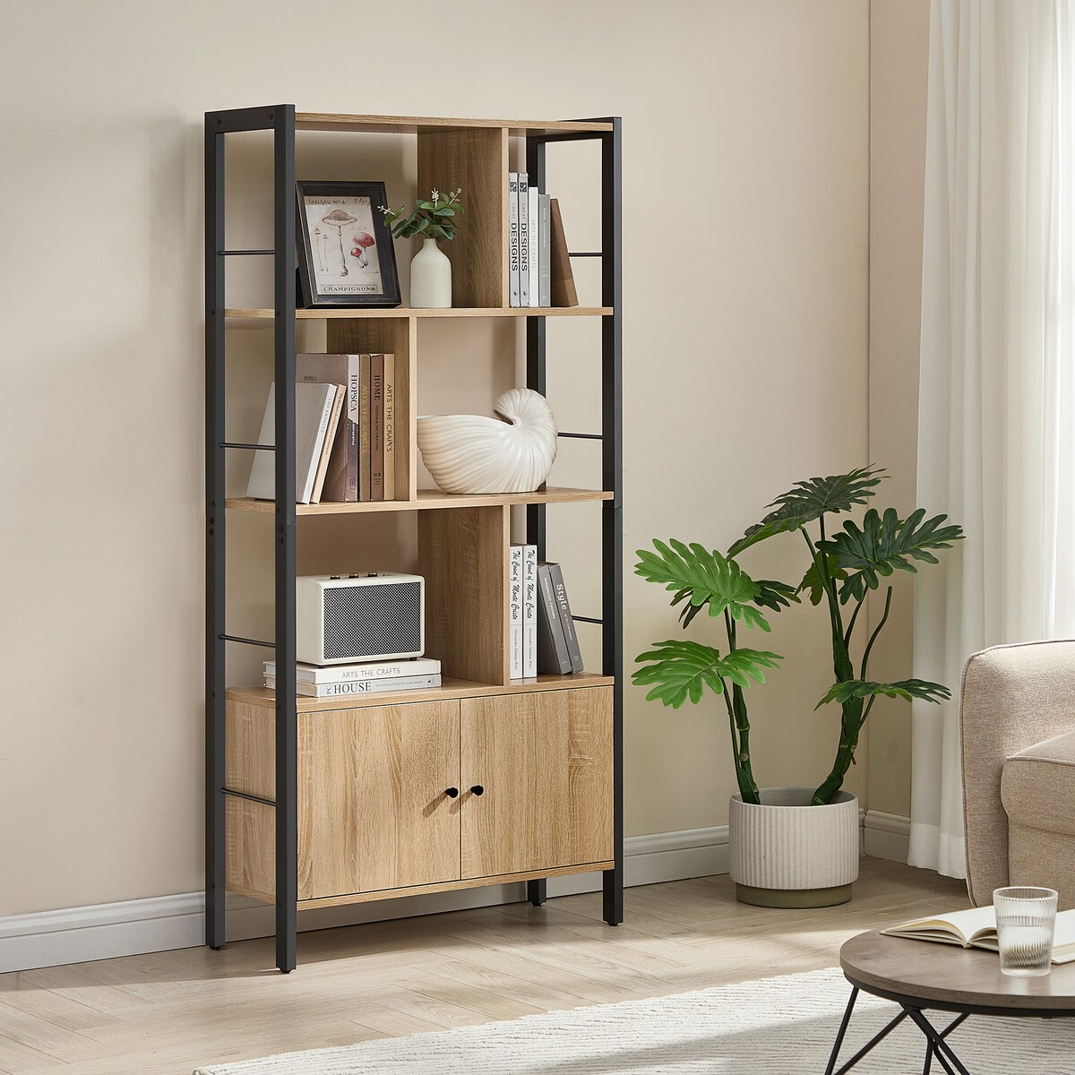 REGAŁ NA KSIĄŻKI, KWIATY - SONOMA