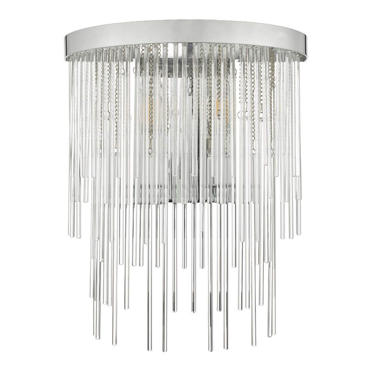 Lampa ścienna Isla ISL0950 Dar Lighting metal szkło srebrna przezroczysta