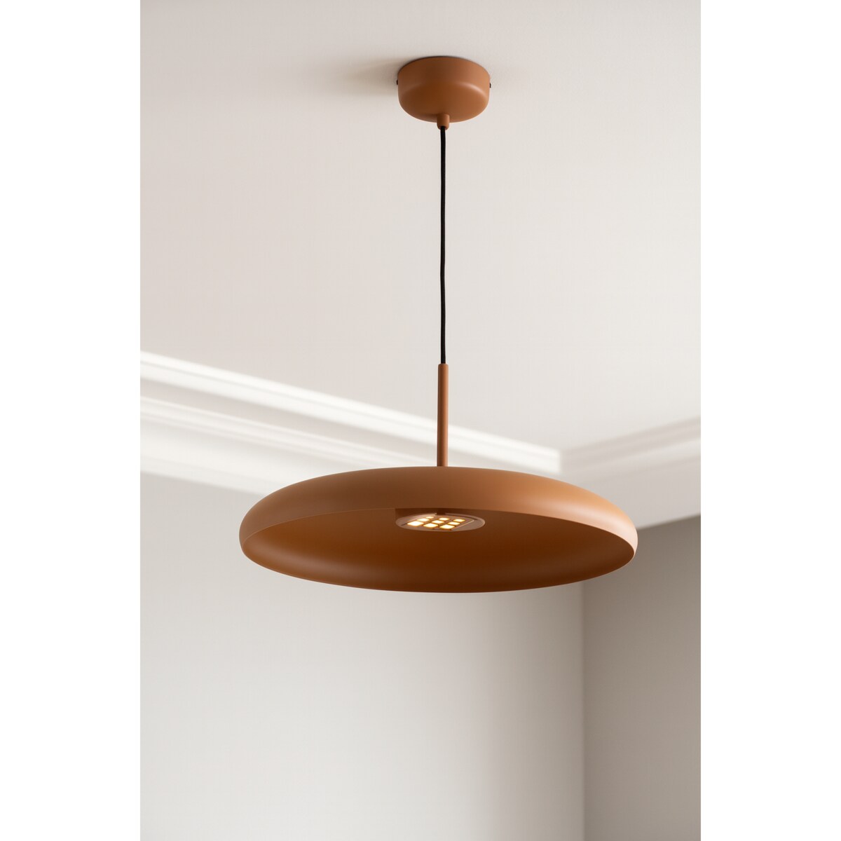 LAMPA WISZĄCA ALUMINIOWA METEORRA BRĄZOWY