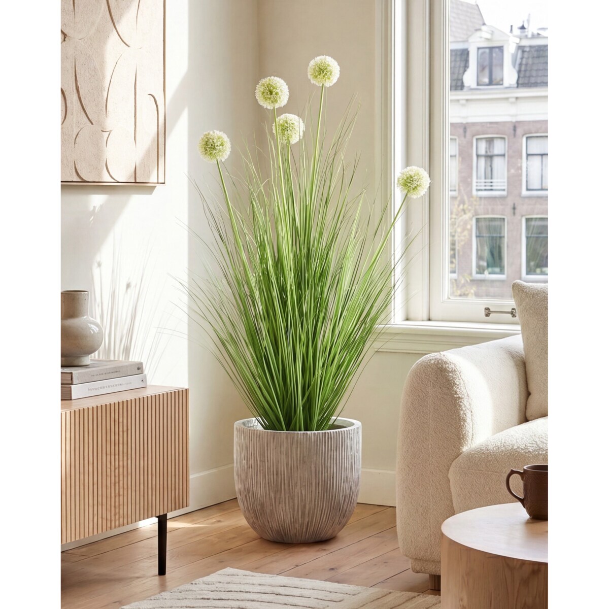Sztuczna roślina SNOWBALL BUSH 125 cm Zielony
