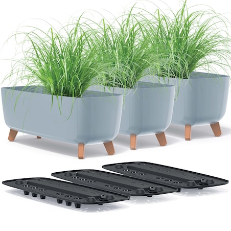 Donica Ogrodowa Na Nóżkach Na Balkon Taras 58Cm X3