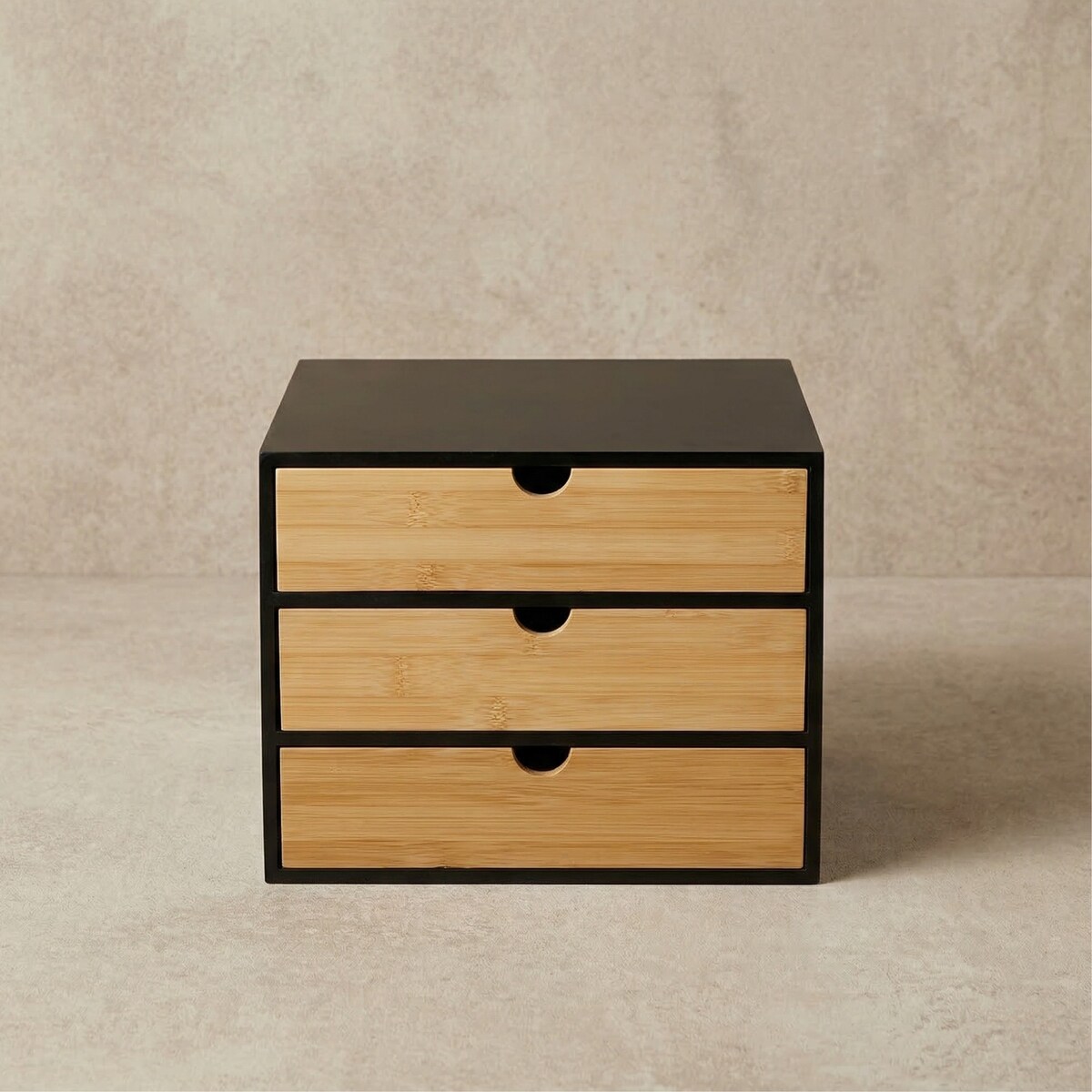 Bambusowy organizer biurowy z szufladkami HEGO, 25 cm
