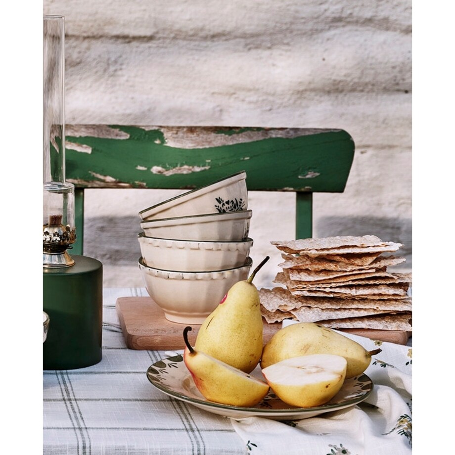 MISKA DO ZUPY BIAŁA ceramiczna miseczka na przekąski ręcznie malowana 270ml