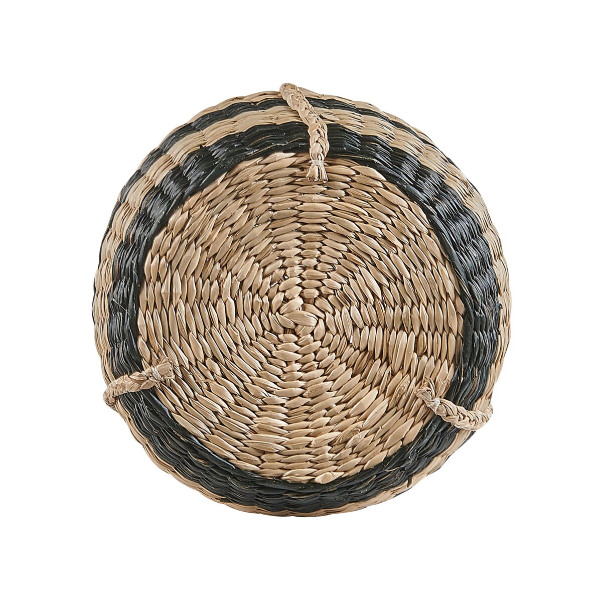 Wisząca doniczka z trawy morskiej naturalny z czarnym RUFFE