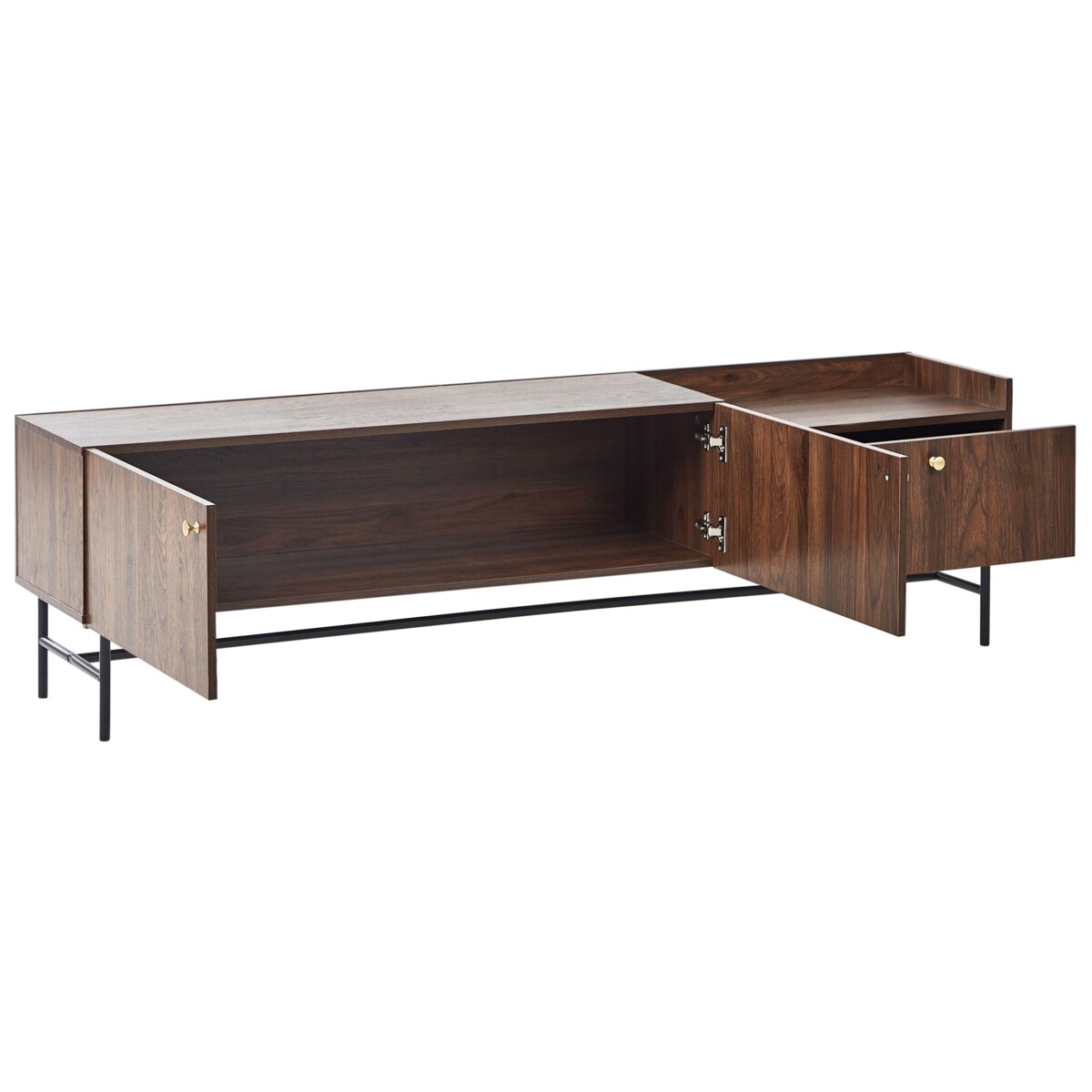 Szafka RTV LISMORE Ciemnobrązowy