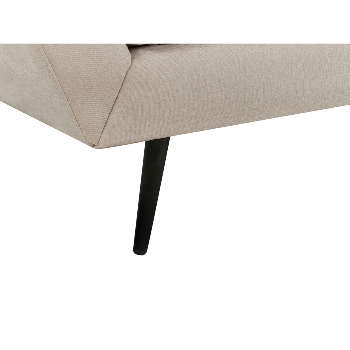 Sofa 3-osobowa welurowa beżowa LENVIK