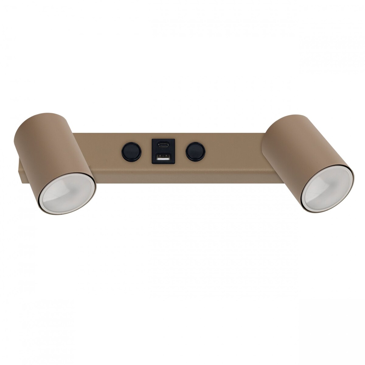 Kinkiet NEX SABIA 11359 TK Lighting 2xGU10 z USB A+C, włącznikiem i ruchomymi reflektorami, beżowy