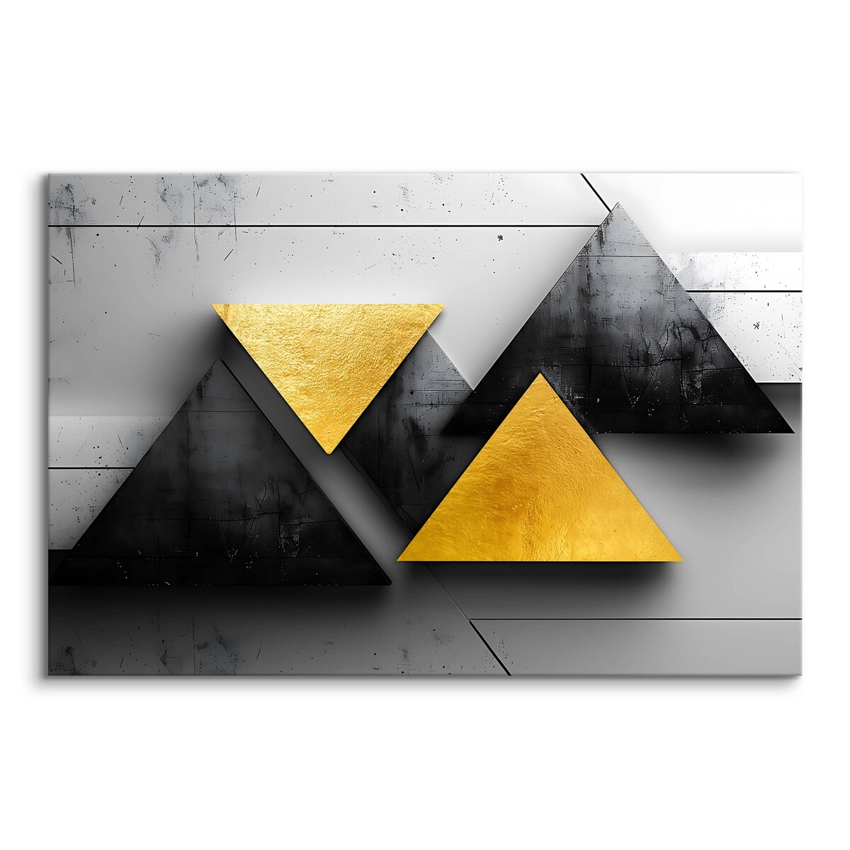 Obraz Ścienny Do Salonu Kształty Geometryczne Abstrakcja Efekt 3D 70x50cm