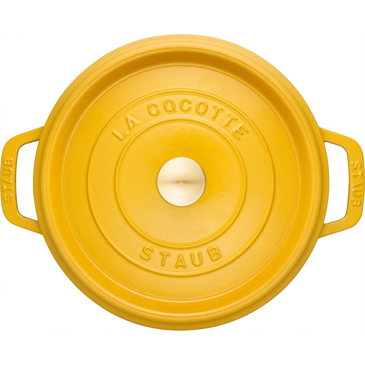 STAUB LA COCOTTE Garnek żeliwny okrągły 3.7 ltr cytrynowy