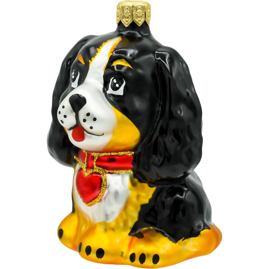 Bombka choinkowa - Berneńczyk z czerwoną kokardką