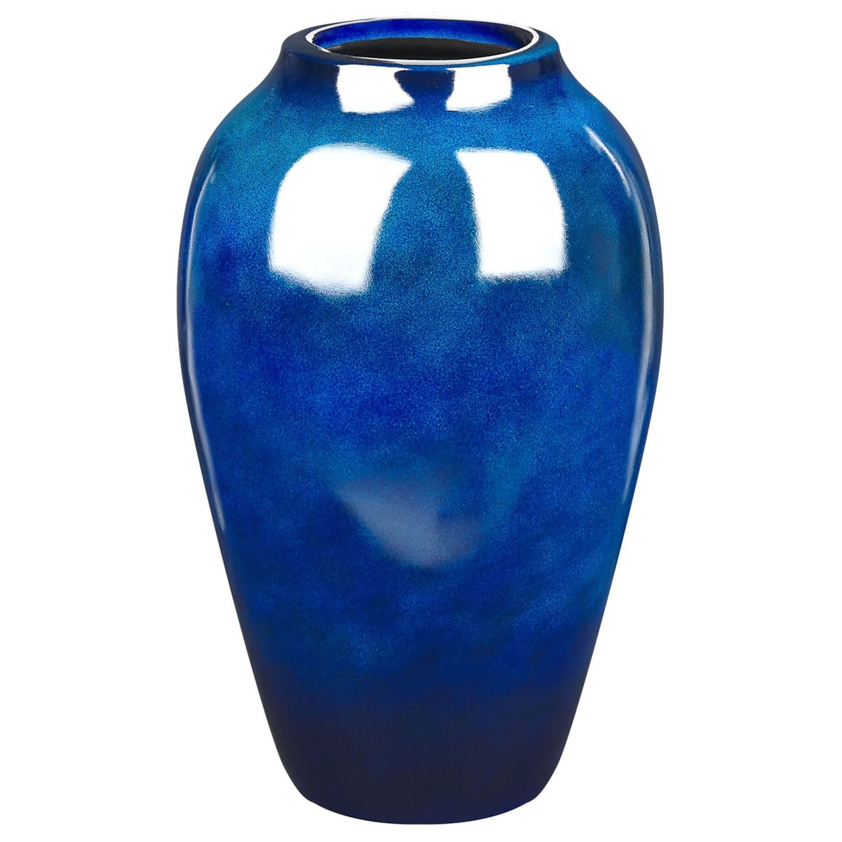 Wazon na kwiaty OCANA Ceramika 37 cm Ciemnoniebieski