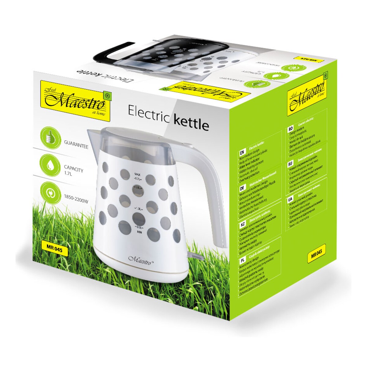 Maestro czajnik elektryczny MR045WHITE