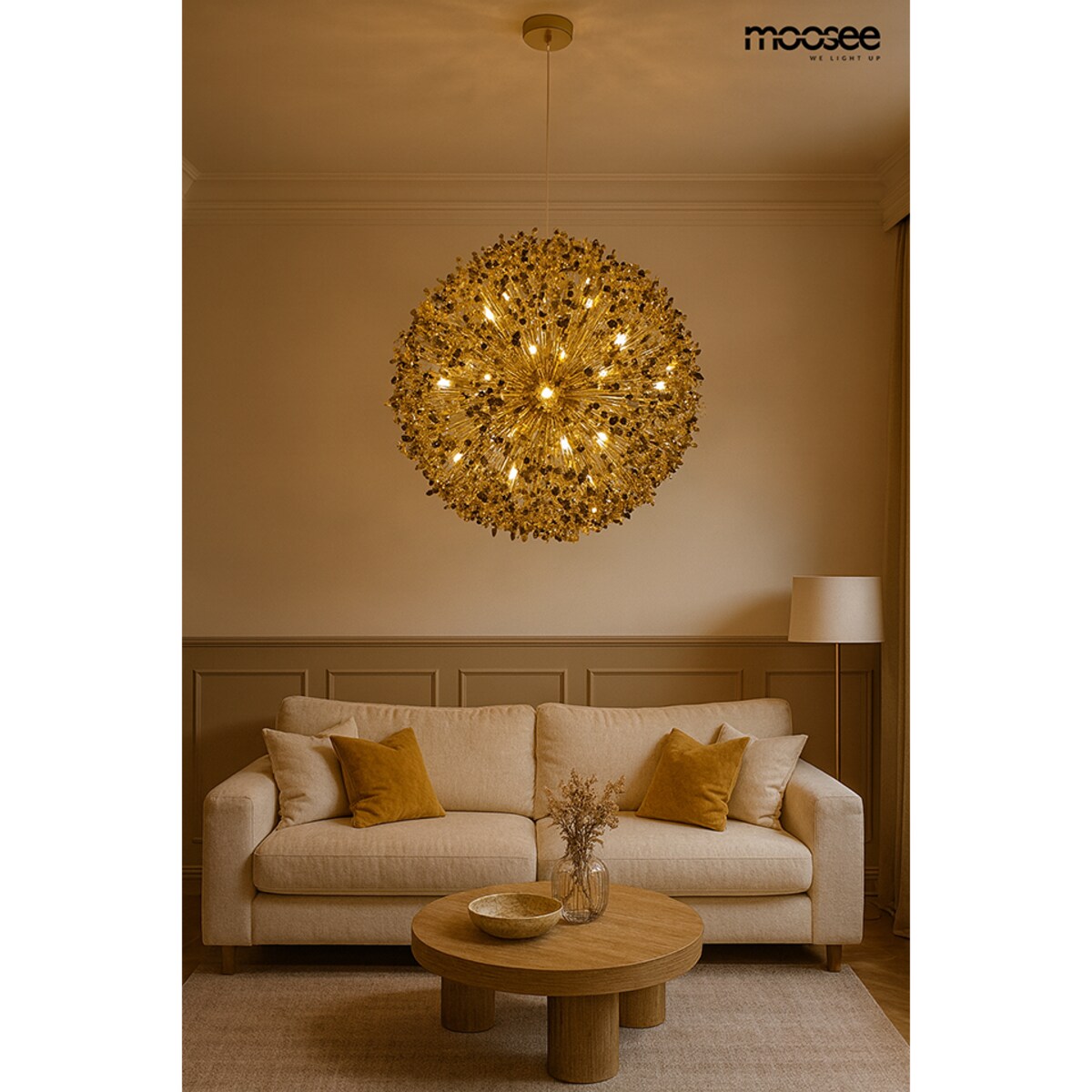 MOOSEE lampa wisząca MONETE 65 złota