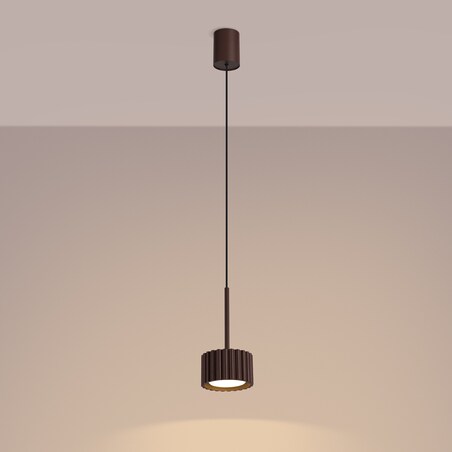 Lampa wisząca AURA 1 brązowa Gx53