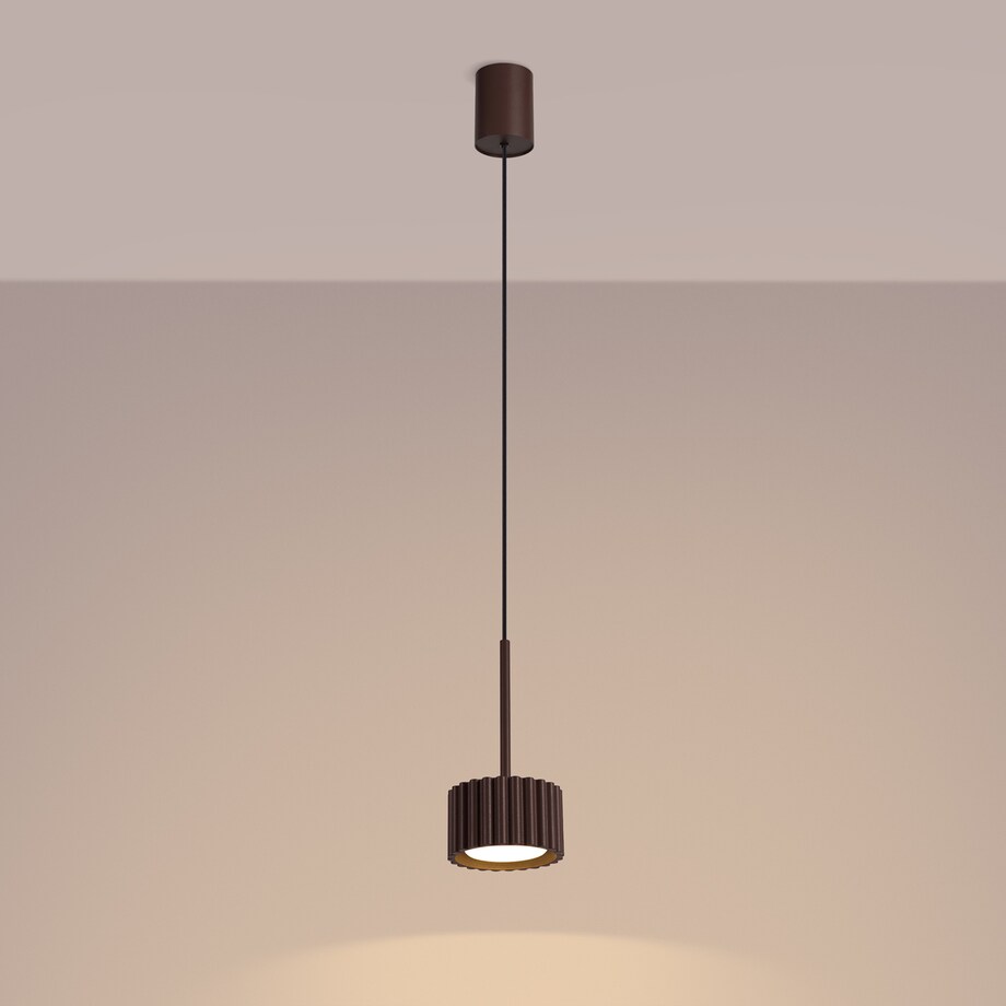 Lampa wisząca AURA 1 brązowa Gx53