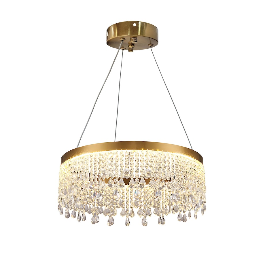 Lampa Sufitowa Wisząca App1730-1Cp 40Cm Led Złoty, Aluminium