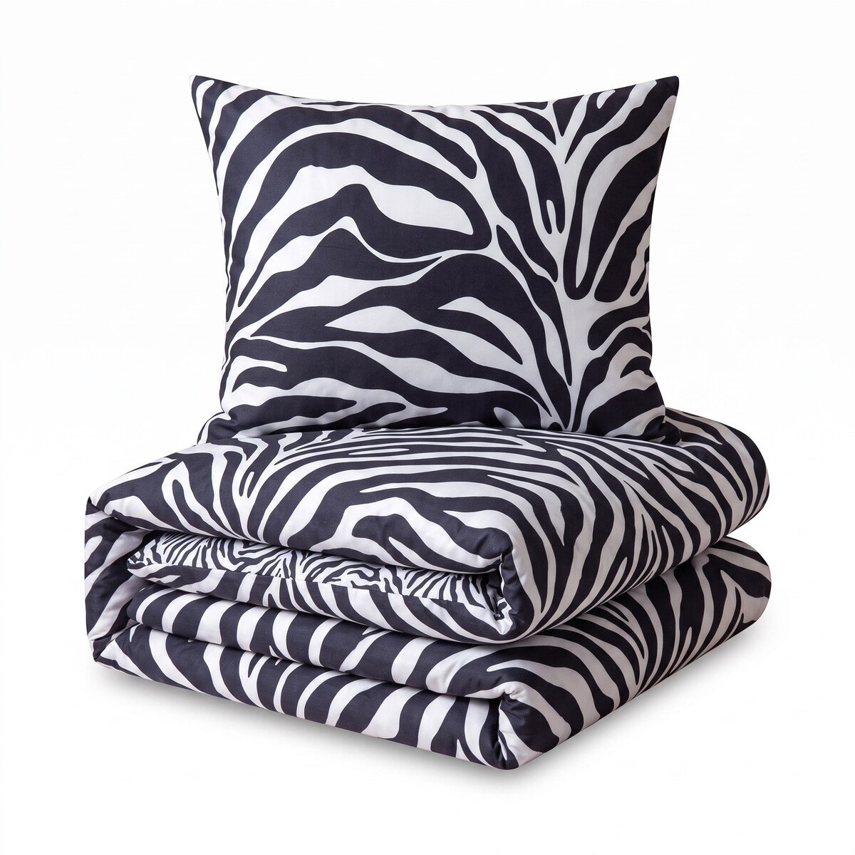Pościel 160X200 + 2 Poszewki 70X80 Komplet Pościeli Zebra
