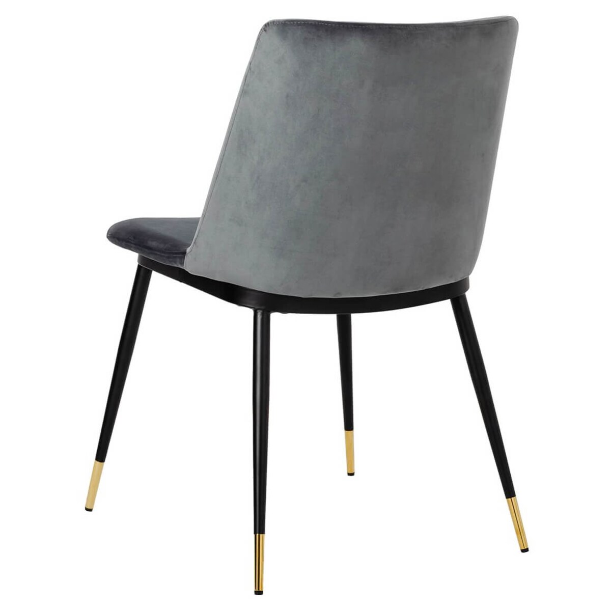 Welurowe krzesło jadalniane Diego KH1201100122.DKGREY King Home ciemnoszare