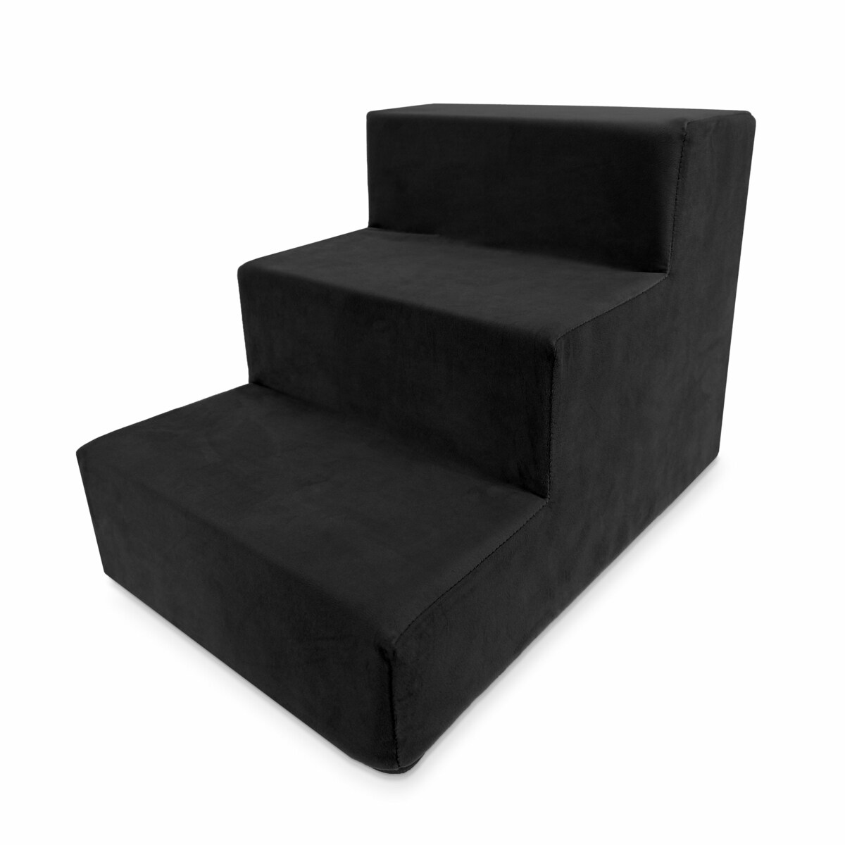Schodki dla psa kota czarne 3 stopniowe Magic Velvet