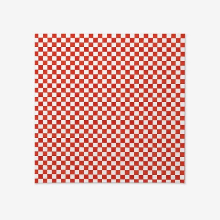 Obrus świąteczny - czerwona krata - 100x100