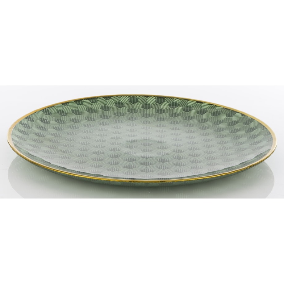 Podstawka dekoracyjna pod talerz, Ø 33x3 cm PULVINAR-2 zielona