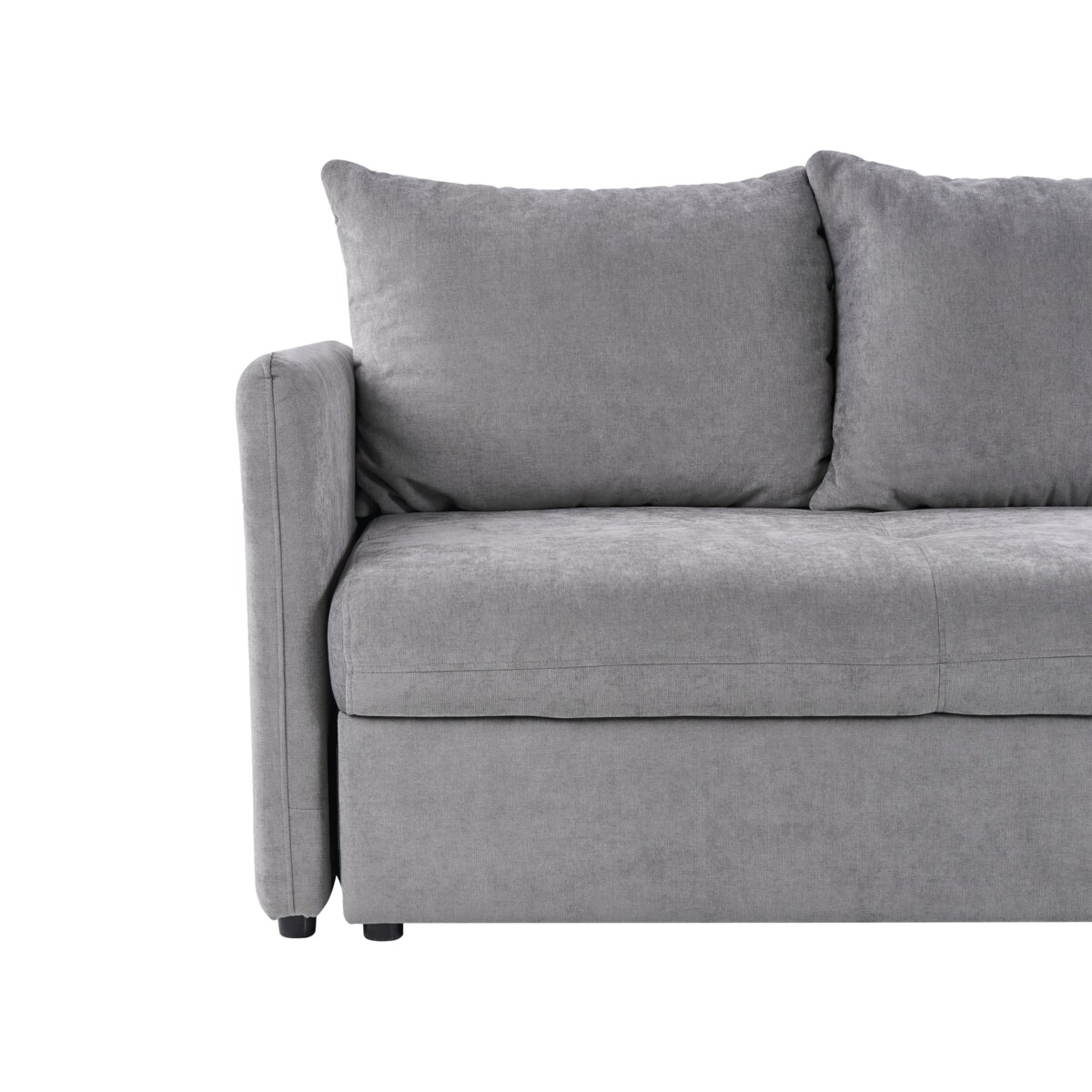 Sofa rozkładana HOLSEN Szary Tkanina