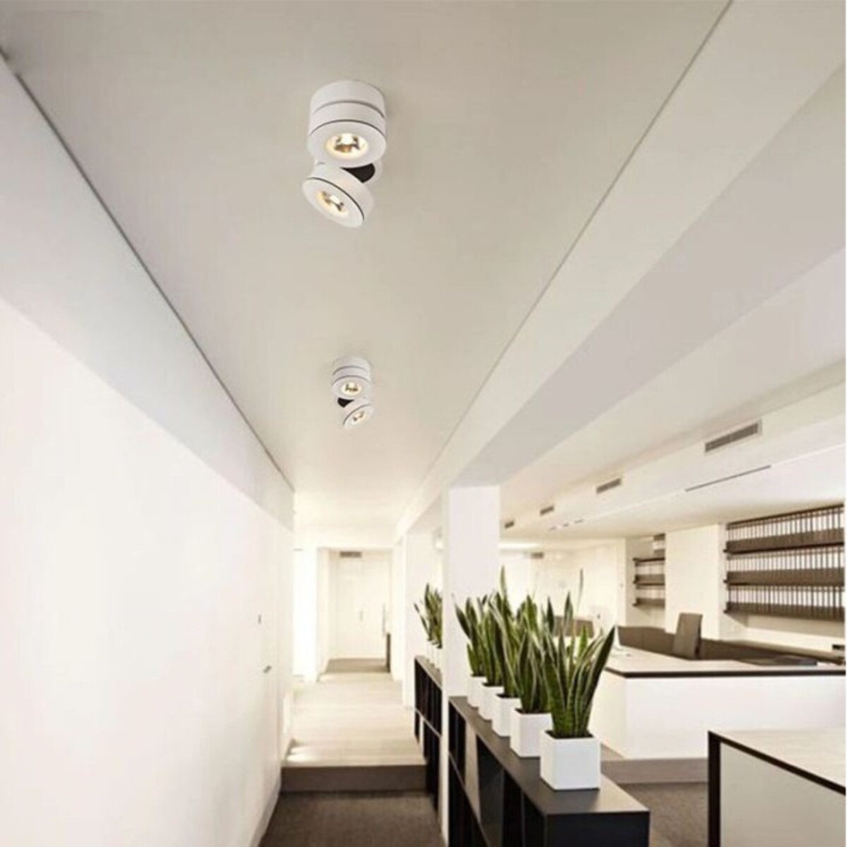 Lampa sufitowa ONBL12WW-2 Abigali regulowana LED 24W 3000K biała