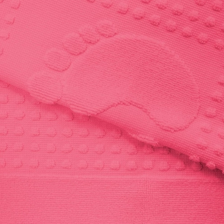 Dywanik łazienkowy 50x70 Stopki, 100% bawełna, kolor fuksja