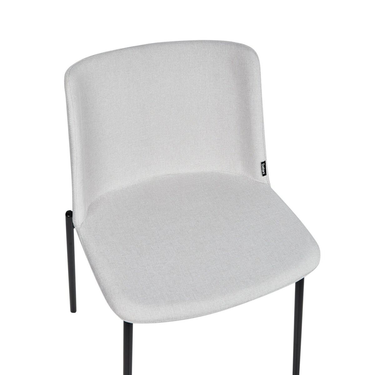 Krzesło do jadalni ESBON Zestaw 2 Tkanina Złamana biel