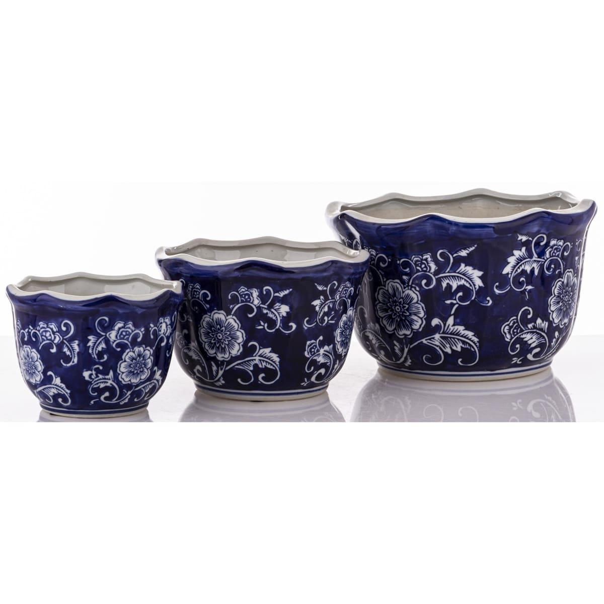 Osłonka 3 szt. ceramiczna 16x26x26 i 13x19x19 i 11x15x15 cm GHARA-IV