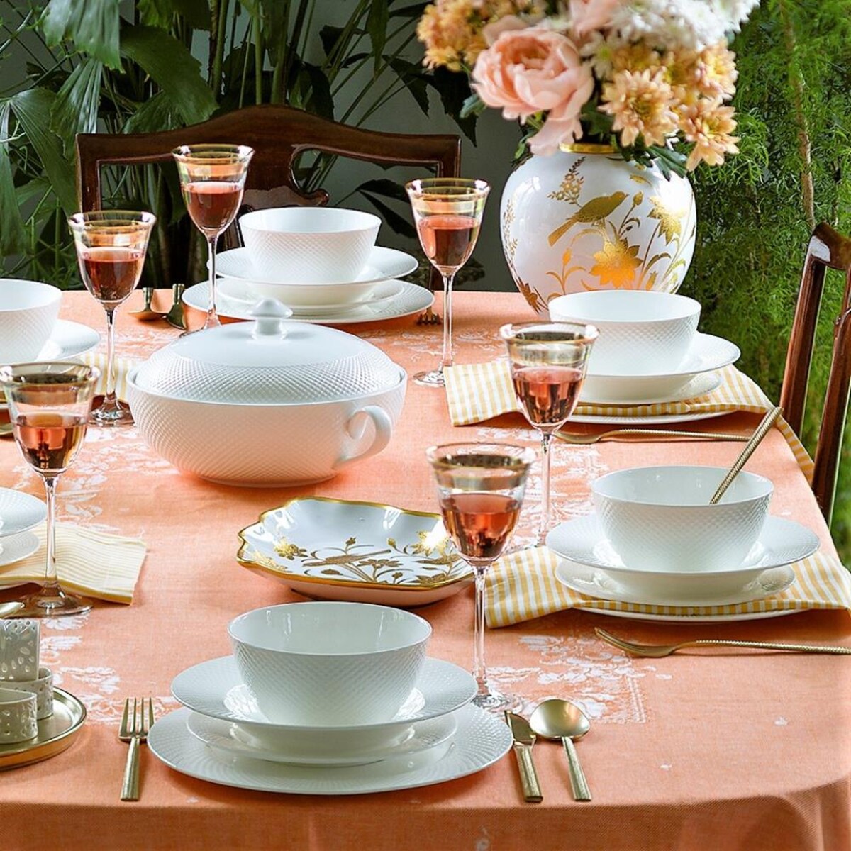 VILLA ITALIA Talerz płytki porcelanowy 27 cm BARI WHITE