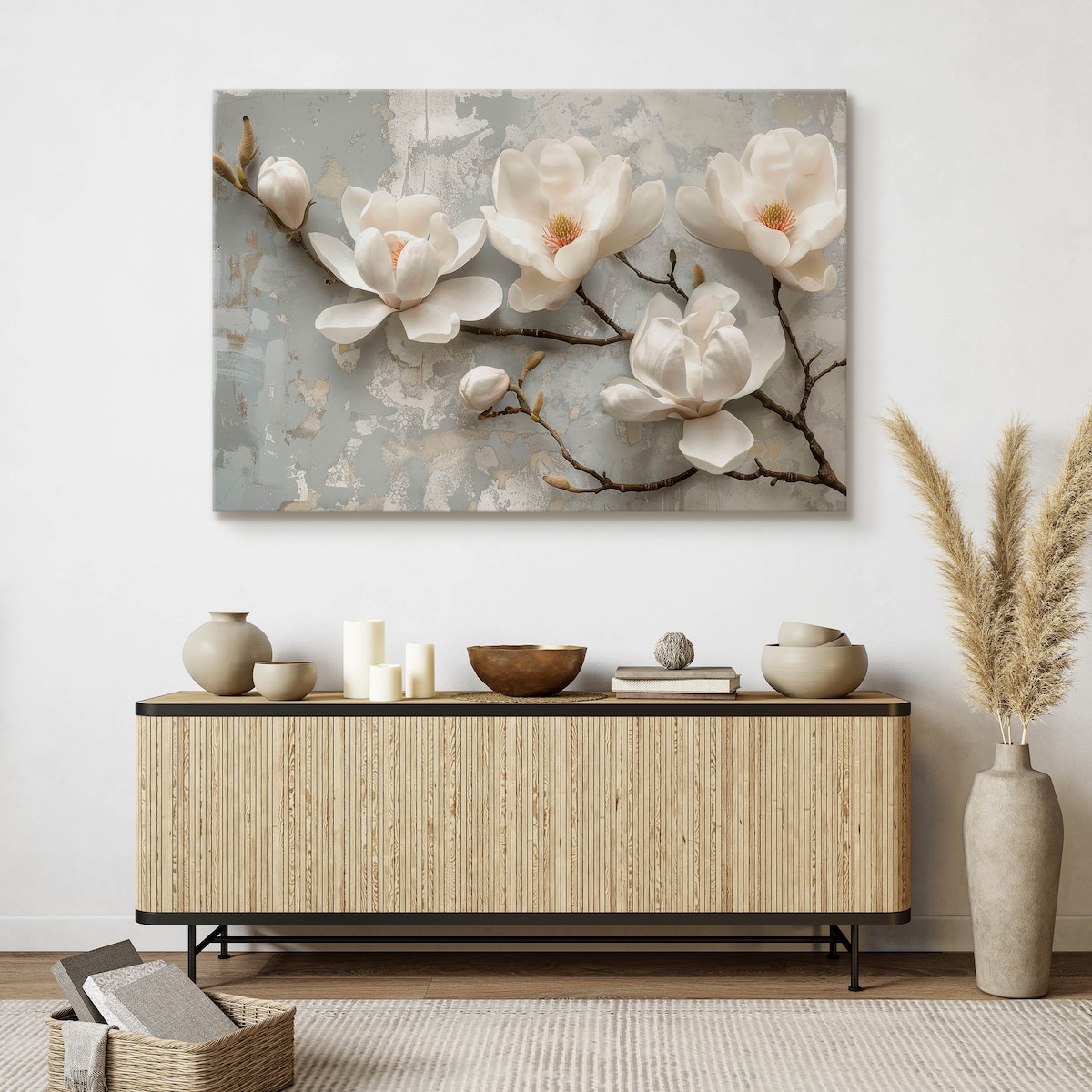 Obraz na płótnie Białe magnolie 120x80cm