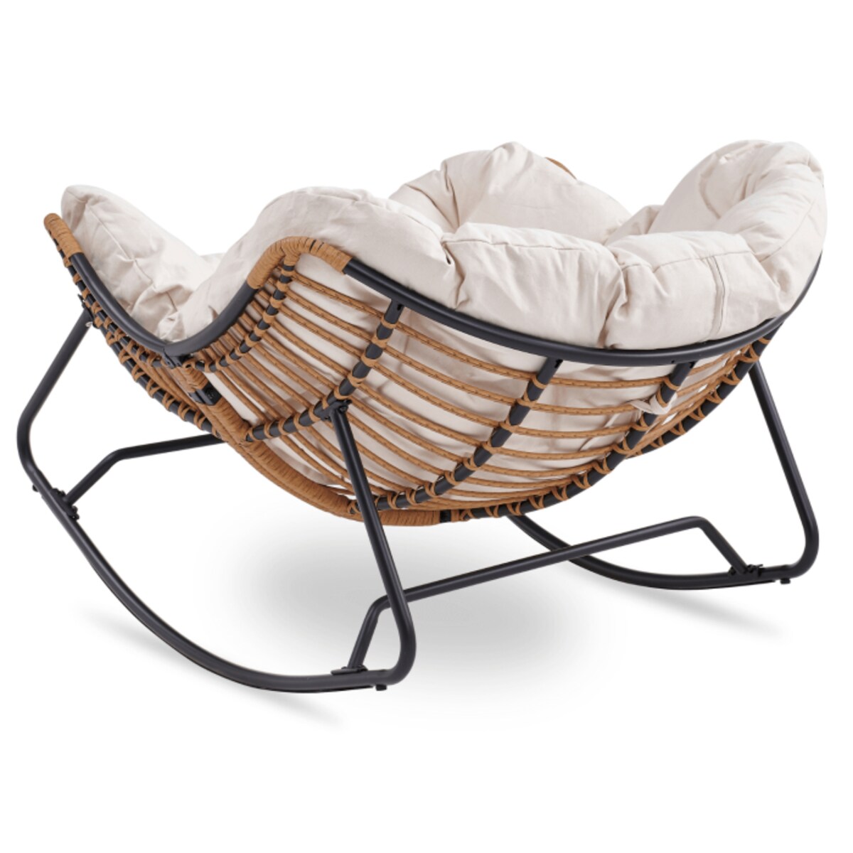 Fotel Leżak Ogrodowy Bujany Bujak Leżanka Do Salonu Na Taras ELTON Beż