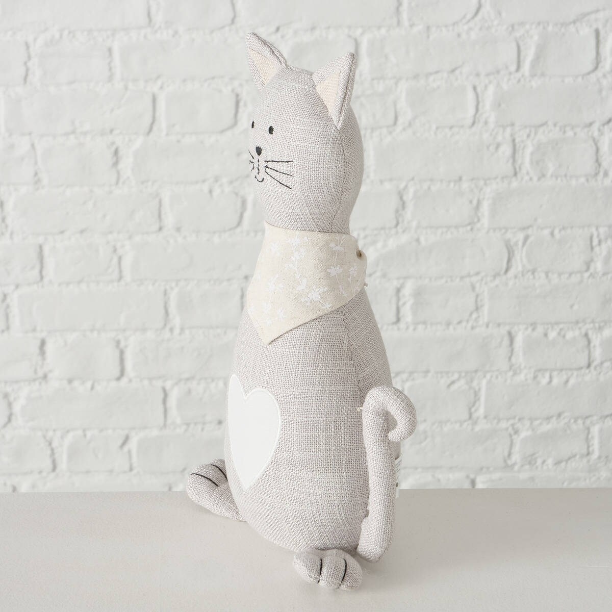 Stoper do drzwi Minka, kształt kota, 32 x 11 x 18 cm