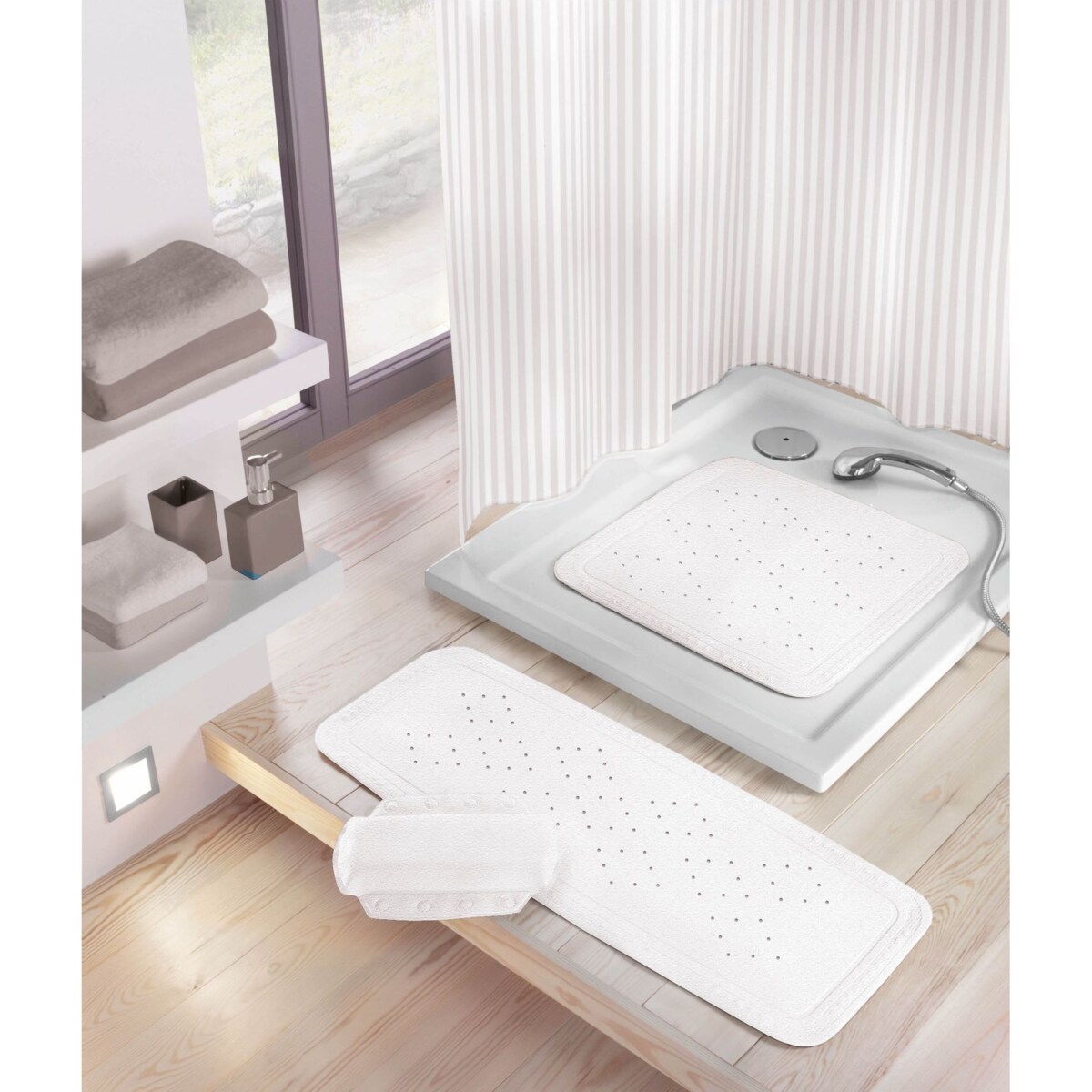 Kleine Wolke Arosa Poduszka do wanny biały 32x 22 cm