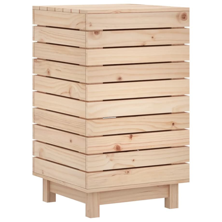 vidaXL Kosz na pranie, 44x44x76 cm, lite drewno sosnowe