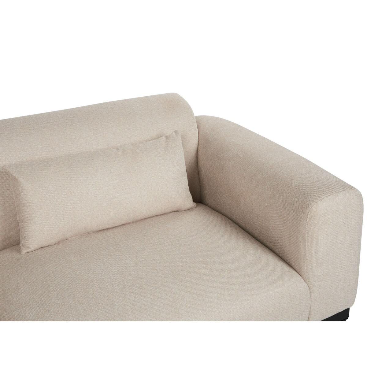 Sofa 2-osobowa len syntetyczny beżowa MALMOS