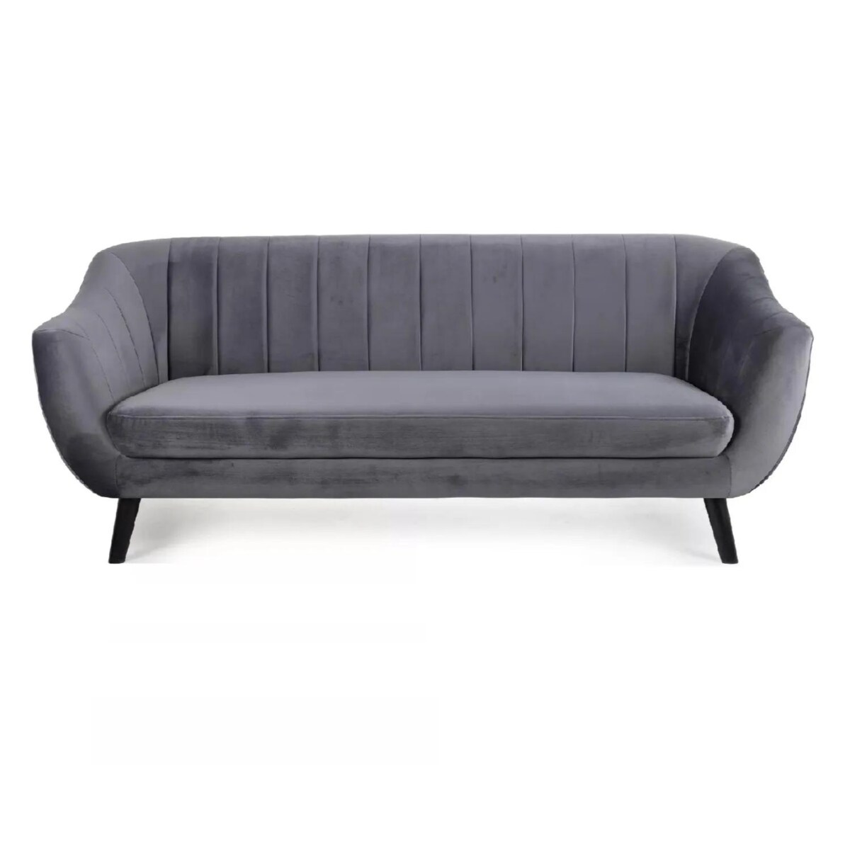 Sofa ELITE 3 VELVET szara