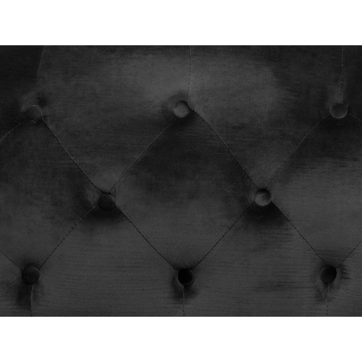 Sofa 2-osobowa welurowa czarna SKIEN